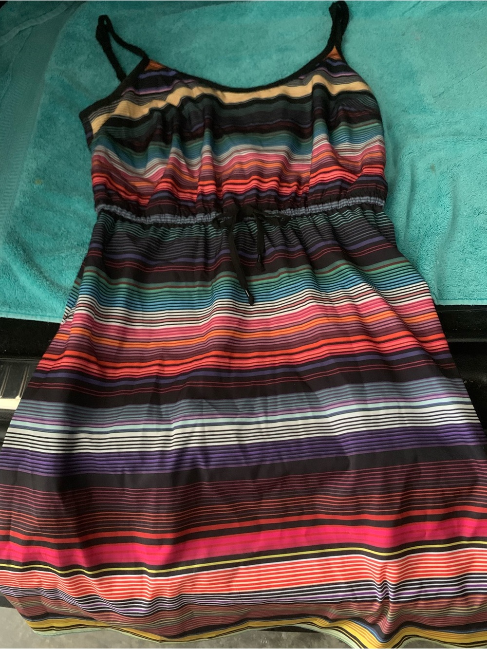 Multi-Color Striped Women’s athleta dress - Comfortable Elastic Waist brand new
